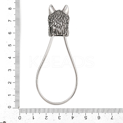 316 Surgical Stainless Steel Rhinestone Keychains STAS-Z165-03AS-1