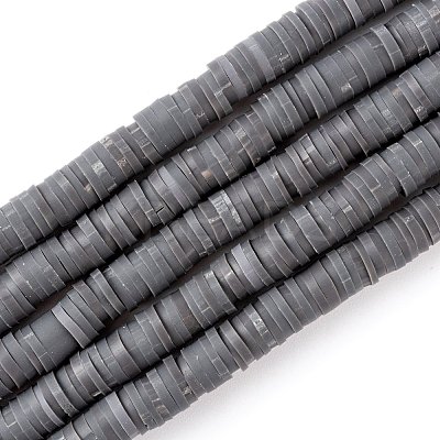 Handmade Polymer Clay Beads Strands CLAY-R089-6mm-Q062-1
