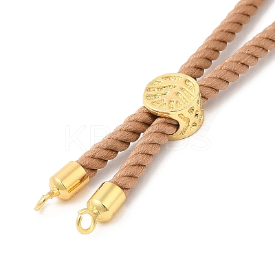 Twisted Nylon Cord Silder Bracelets DIY-B066-03G-21-1