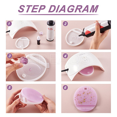 4Pcs 4 Style DIY Mobile Phone Holders Silicone Mold DIY-MP0001-12-1
