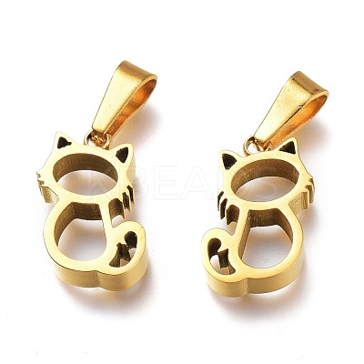 Ion Plating(IP) 304 Stainless Steel Pendants STAS-Z006-06G-1