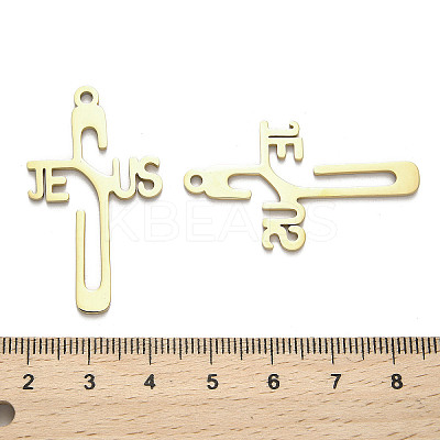 304 Stainless Steel Pendants STAS-B054-03G-1