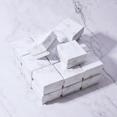 Paper Cardboard Jewelry Ring Boxes LS-CBOX-E012-05A-1