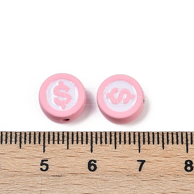 Spray Painted Alloy Beads PALLOY-S038-09B-1