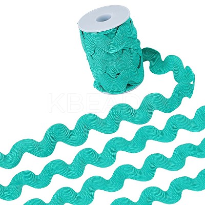 9 Yards Polyester Wavy Fringe Trim Ribbon OCOR-XCP0002-95A-1