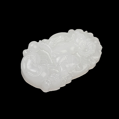 Natural White Jade Carved Pendants LS-G-S384-01H-1