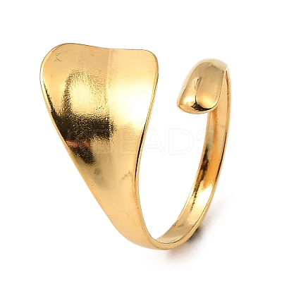 304 Stainless Steel Open Cuff Rings RJEW-Z018-16G-1