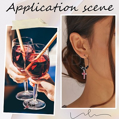 40Pcs 4 Style 304 Stainless Steel Hoop Earring Findings STAS-SC0007-30-1