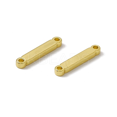 Rack Plating Brass Letter Connector Charms KK-C007-38G-I-1
