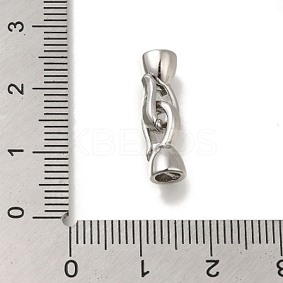 Brass Fold Over Clasps KK-H480-14P-1