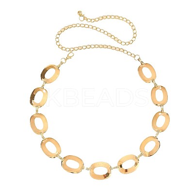 Alloy Oval Link Chain Waist Chain Belts for Women FS-WGBA6EA-01-1