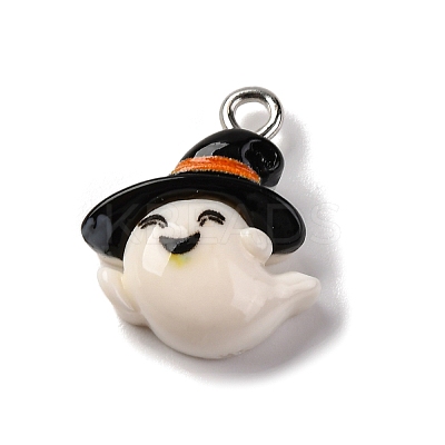 Halloween Theme Opaque Resin Pendants RESI-D075-01H-1