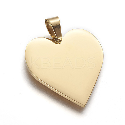 304 Stainless Steel Mirror Polished Finish Stamping Blank Tag Pendants STAS-F214-02G-1