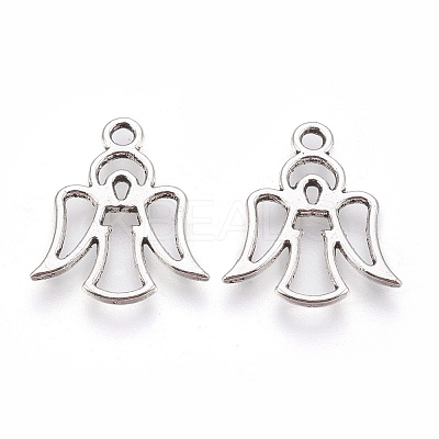 Tibetan Style Alloy Pendants TIBEP-A15023-AS-RS-1