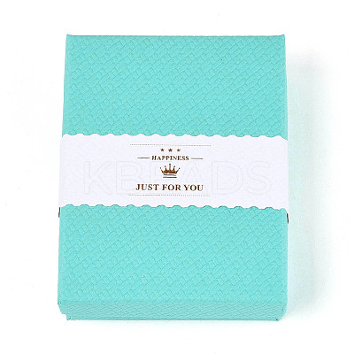 12Pcs 6 Colors Cardboard Jewelry Set Boxes CBOX-N015-05A-1