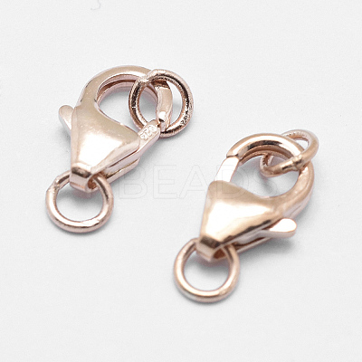 925 Sterling Silver Lobster Claw Clasps STER-G019-06-8mm-1