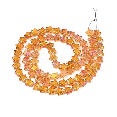 Electroplate Glass Beads Strand EGLA-S188-17-B02-1