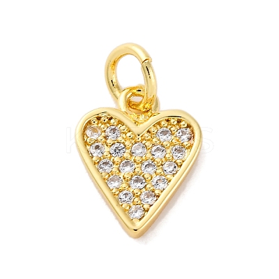 Brass Micro Pave Cubic Zirconia Pendants KK-S510-49G-04-1