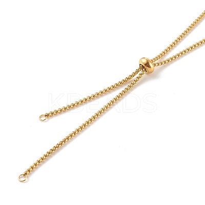 304 Stainless Steel Box Chain Lariat Necklaces Making AJEW-JB00993-1