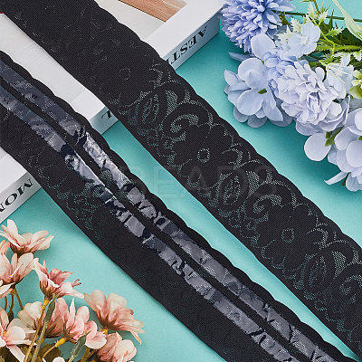 5M Nylon Elastic Lace Trim OCOR-GF0003-76B-1