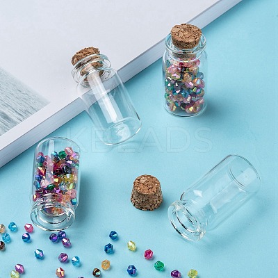 Glass Jar Glass Bottles Bead Containers AJEW-S074-02B-1