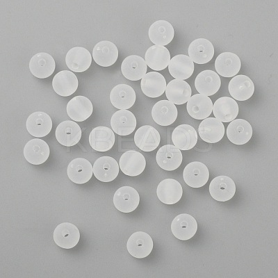 Transparent Acrylic Ball Beads X-FACR-R021-6mm-16-1