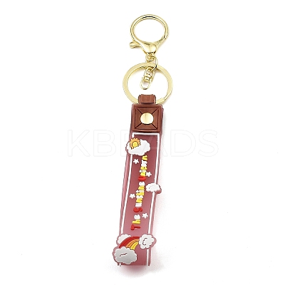 Cloud PVC Rope Keychains KEYC-B015-02LG-05-1