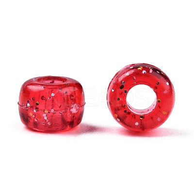 Transparent Acrylic European Beads TACR-T010-002-1