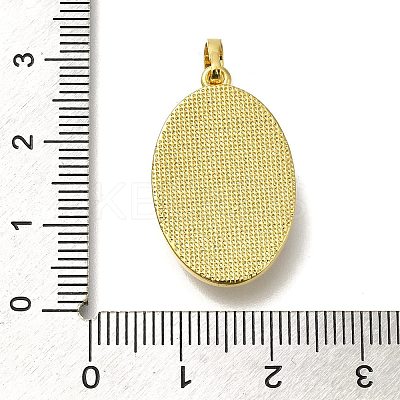Brass Pave Shell Birth Flower Pendants FIND-I040-04H-1