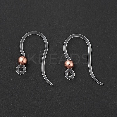 Transparent Resin Earring Hooks LS-RESI-G050-01RG-1