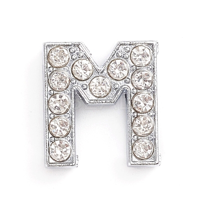 Alloy Slide Charms LS-ALRI-WH0005-09M-P-1