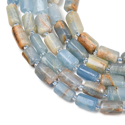 Natural Blue Calcite Beads Strands G-F836-B01-01-1