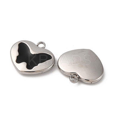 304 Stainless Steel Enamel Charms STAS-L022-008P-A-1