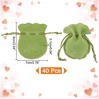 Calabash Velvet Jewelry Storage Drawstring Pouches LS-TP-WH0011-05F-1