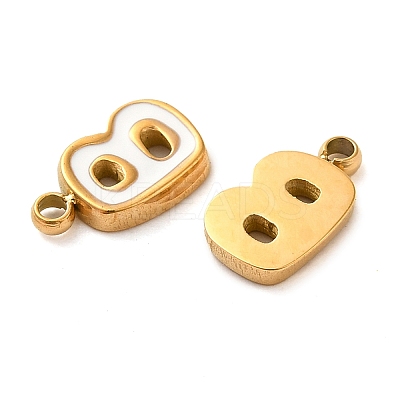 304 Stainless Steel Enamel Charms STAS-L022-292G-B-1