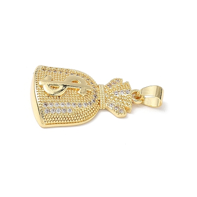 Micro Pave Clear Cubic Zirconia Pendants KK-L253-13G-1