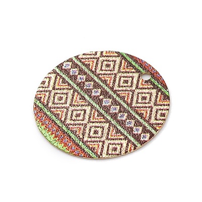 Geometric Alloy Sheet Printed Pendant Earrings Accessories PALLOY-E139-01G-08-1