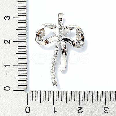 Rack Plating Brass Pave Cubic Zirconia Pendants KK-M282-29P-1
