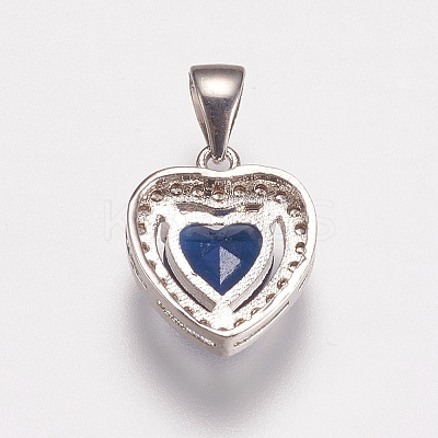 Brass Micro Pave Cubic Zirconia Charms ZIRC-E143-58A-P-1