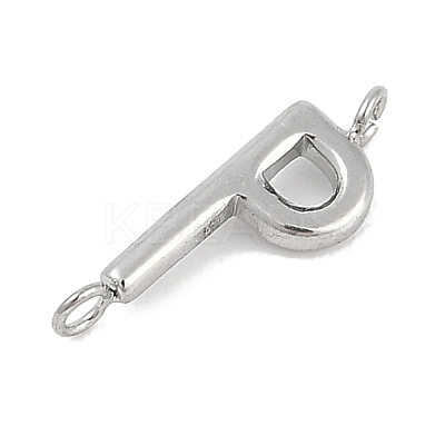 304 Stainless Steel Letter Connector Charms STAS-M108-01P-16-1
