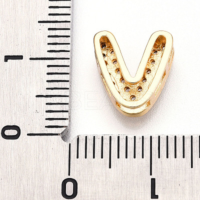 Brass Micro Pave Cubic Zirconia Charms KK-N254-217G-V-1
