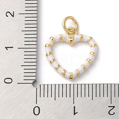 Brass Enamel Pendants KK-K332-35G-1