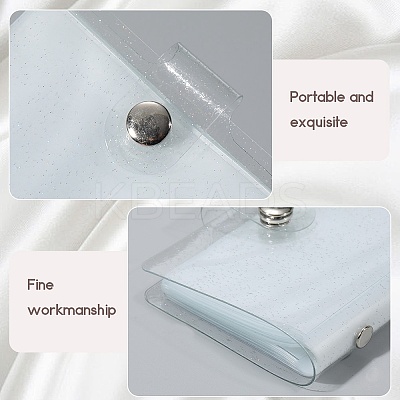 2Pcs PVC Mini Photocard Holder Book AJEW-SP0002-20A-03-1