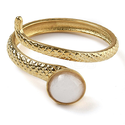 Natural White Jade Finger Rings RJEW-U027-04G-07-1