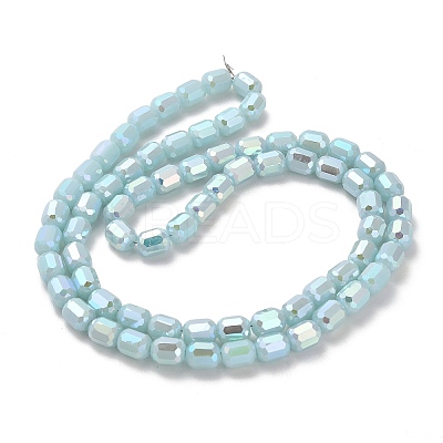 Imitation Jade Glass Beads Strands EGLA-D030-05D-1