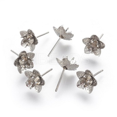 Tarnish Resistant 304 Stainless Steel Stud Earring Findings STAS-P221-10P-1