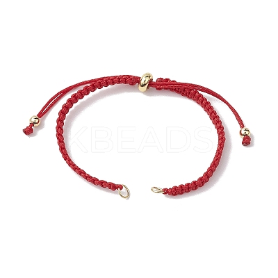3Pcs 3 Colors Braided Nylon Cord Slider Bracelet Making AJEW-JB01236-1