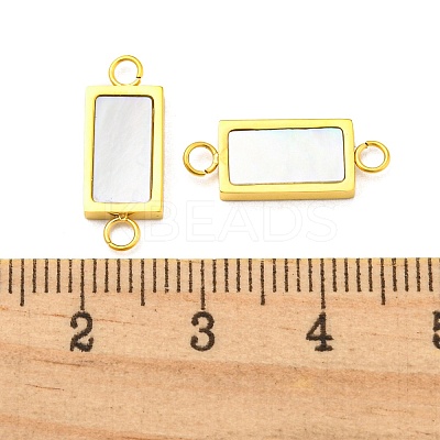 304 Stainless Steel Shell Connector Charms STAS-L022-012G-1