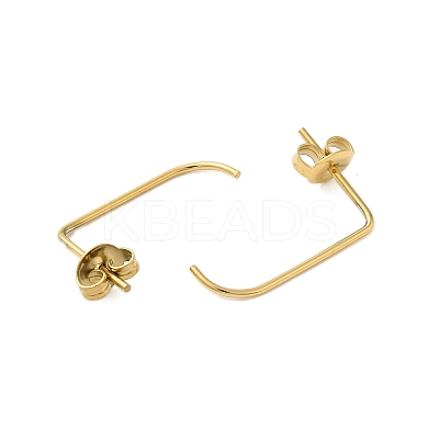 304 Stainless Steel Stud Earrings for Women EJEW-U020-11G-1