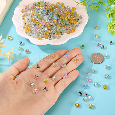 400Pcs 4 Styles Transparent Acrylic Beads TACR-TA0001-64-1